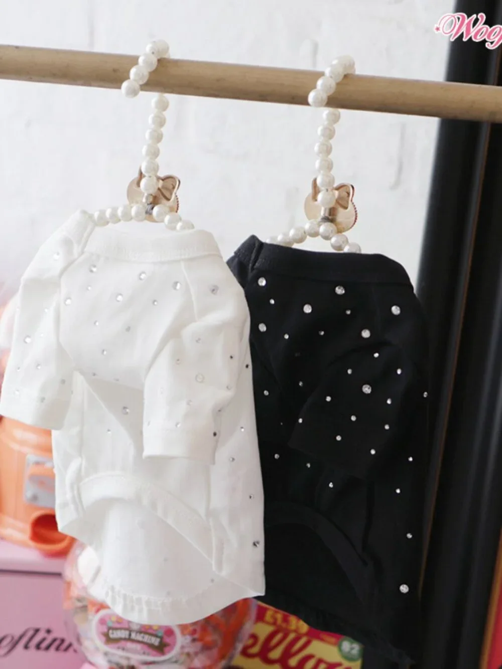 Shine Like A Diamond Dog Tee by Wooflink - White size 4  NWT!!